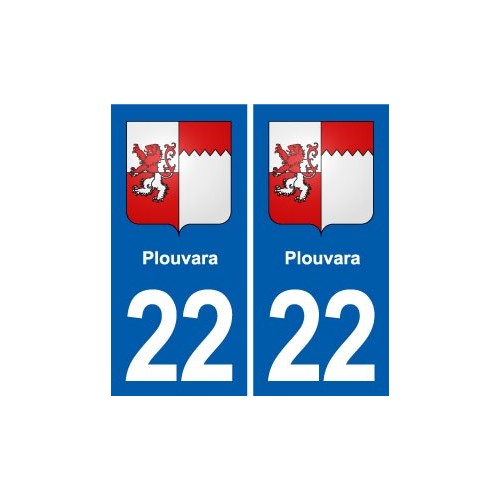 22 Plancoët blason ville autocollant plaque sticker