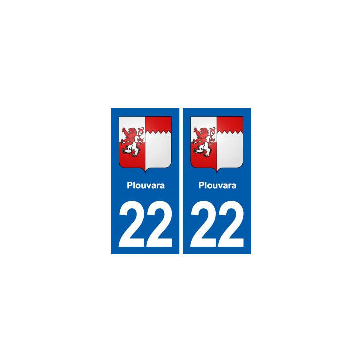 22 Plancoët blason ville autocollant plaque sticker