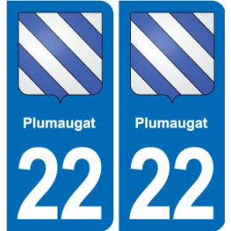 22 Plancoët blason ville autocollant plaque sticker