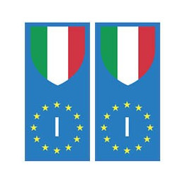Italie europe drapeau Autocollant