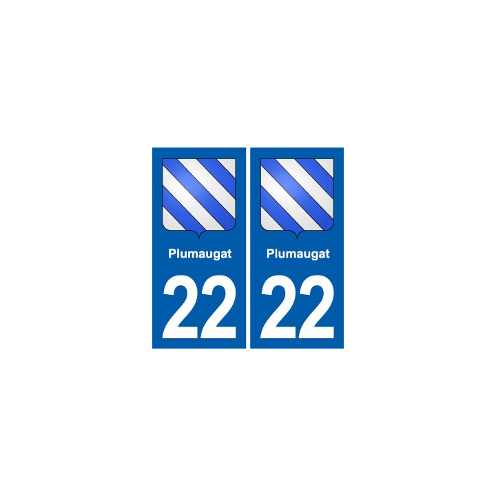 22 Plancoët blason ville autocollant plaque sticker
