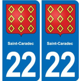22 Plancoët blason ville autocollant plaque sticker