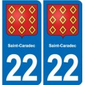 22 Plancoët blason ville autocollant plaque sticker