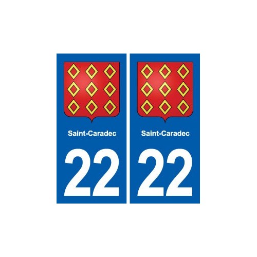 22 Plancoët blason ville autocollant plaque sticker