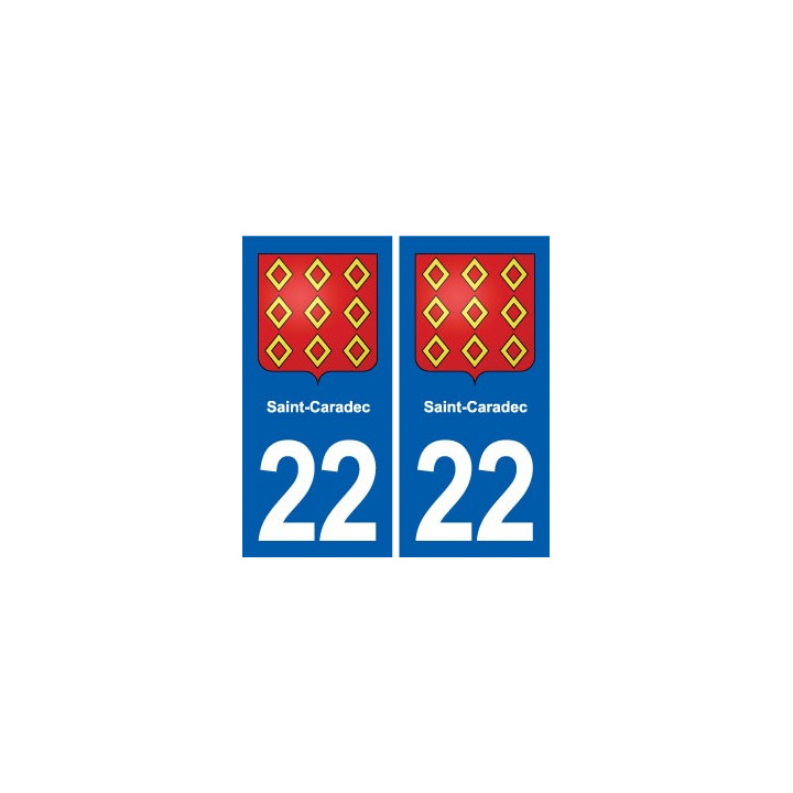 22 Plancoët blason ville autocollant plaque sticker