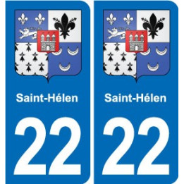 22 Plancoët blason ville autocollant plaque sticker