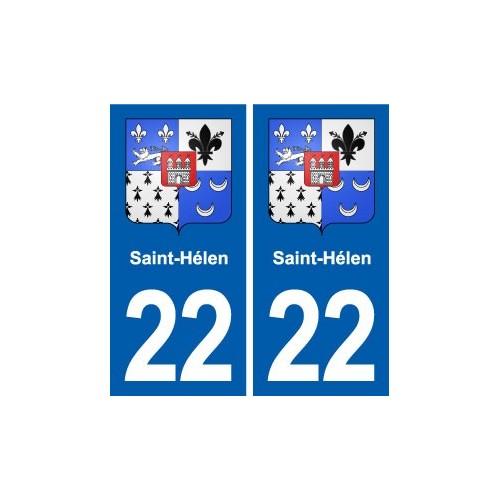 22 Plancoët blason ville autocollant plaque sticker
