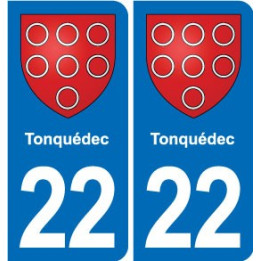 22 Plancoët blason ville autocollant plaque sticker