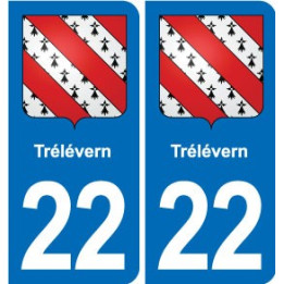 22 Plancoët blason ville autocollant plaque sticker