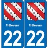22 Plancoët blason ville autocollant plaque sticker