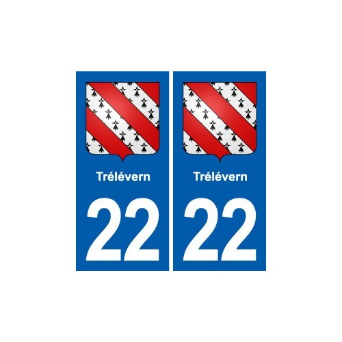 22 Plancoët blason ville autocollant plaque sticker