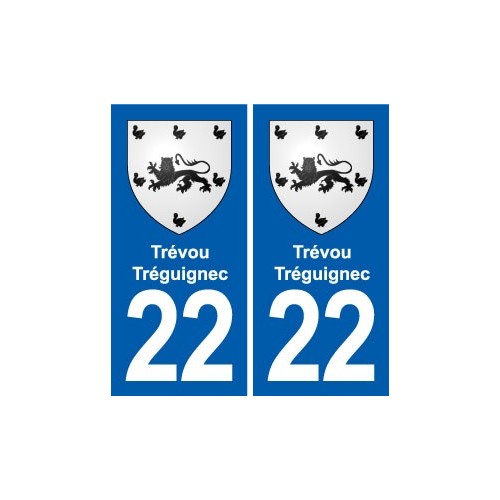 22 Plancoët blason ville autocollant plaque sticker
