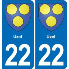 22 Plancoët blason ville autocollant plaque sticker