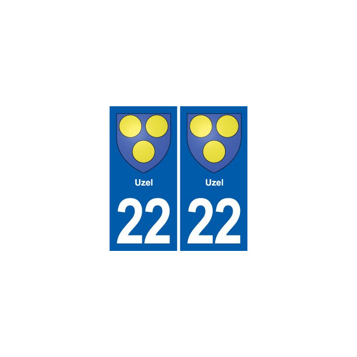 22 Plancoët blason ville autocollant plaque sticker