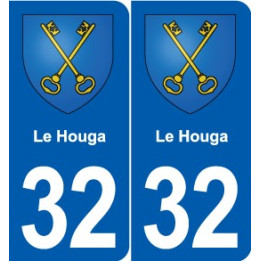 32 Masseube blason ville autocollant plaque stickers