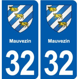 32 Masseube blason ville autocollant plaque stickers