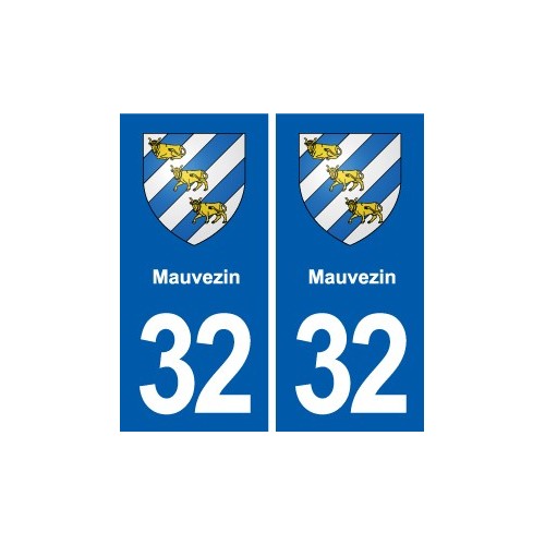 32 Masseube blason ville autocollant plaque stickers