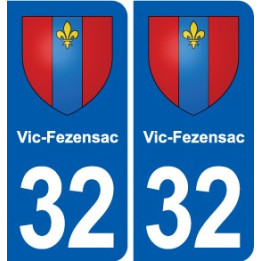 32 Masseube blason ville autocollant plaque stickers