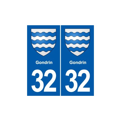 32 Masseube blason ville autocollant plaque stickers