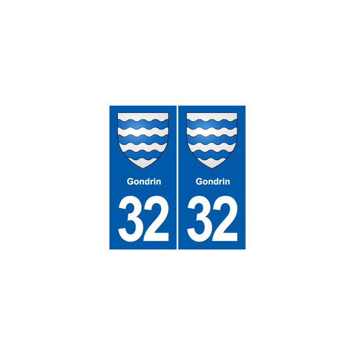 32 Masseube blason ville autocollant plaque stickers