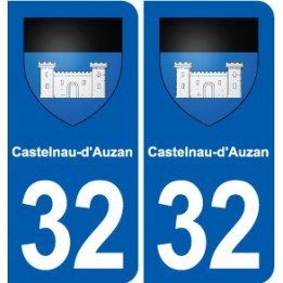 32 Masseube blason ville autocollant plaque stickers