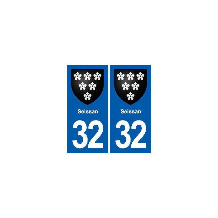 32 Masseube blason ville autocollant plaque stickers