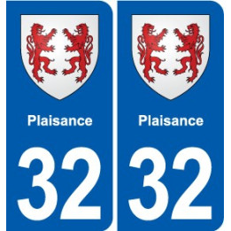 32 Masseube blason ville autocollant plaque stickers