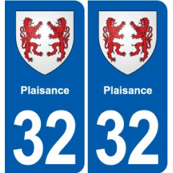 32 Masseube blason ville autocollant plaque stickers