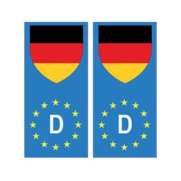 Allemagne europe drapeau Autocollant