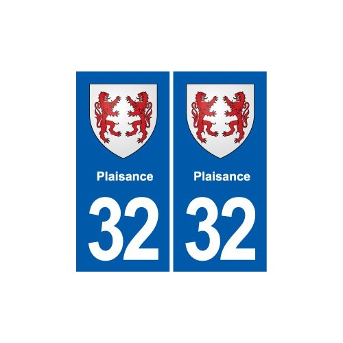 32 Masseube blason ville autocollant plaque stickers