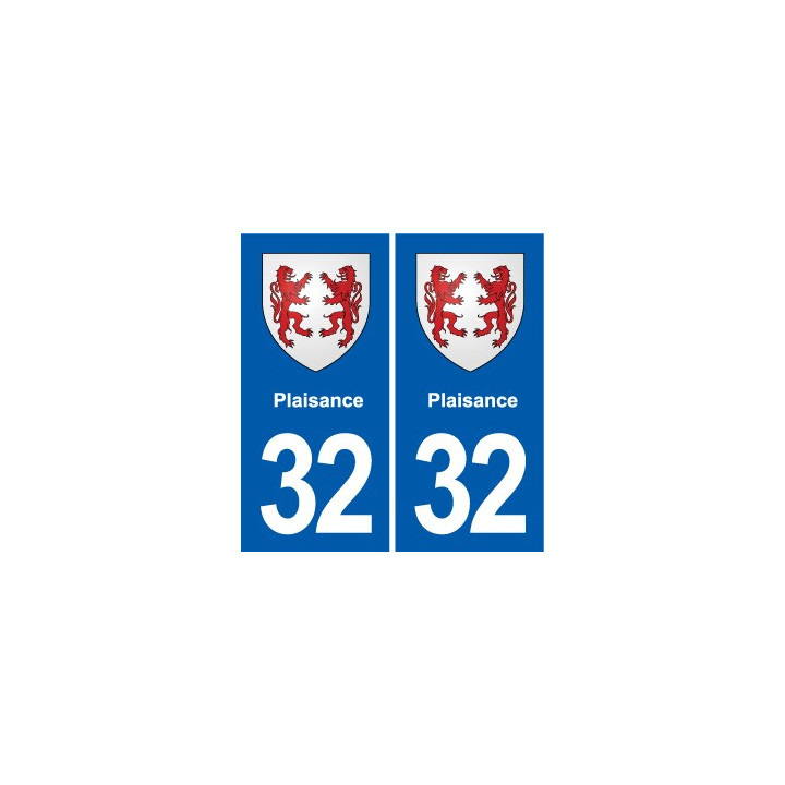 32 Masseube blason ville autocollant plaque stickers