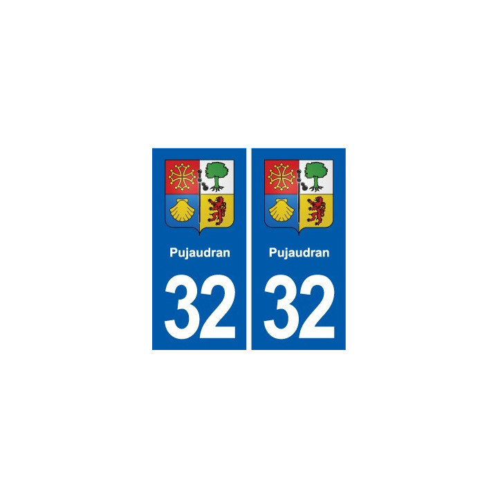 32 Masseube blason ville autocollant plaque stickers