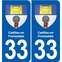 33 Blanquefort blason ville autocollant plaque stickers