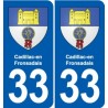 33 Blanquefort blason ville autocollant plaque stickers