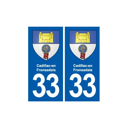 33 Blanquefort blason ville autocollant plaque stickers
