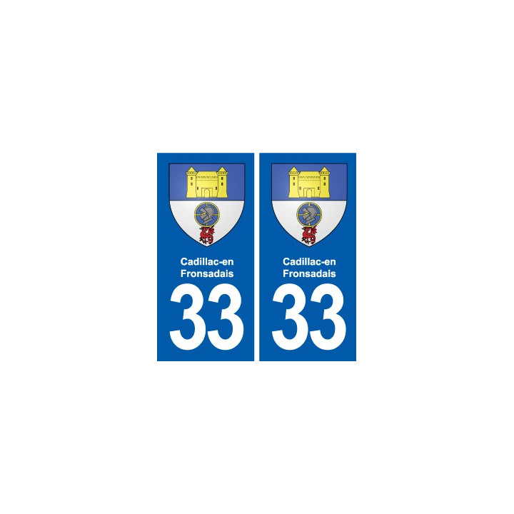 33 Blanquefort blason ville autocollant plaque stickers