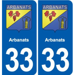 33 Blanquefort blason ville autocollant plaque stickers