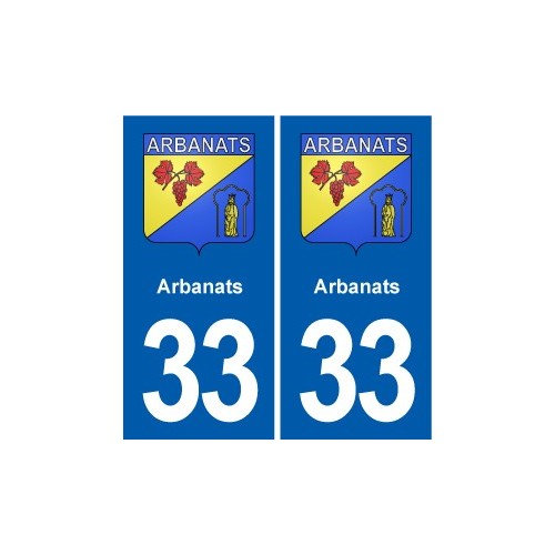 33 Blanquefort blason ville autocollant plaque stickers