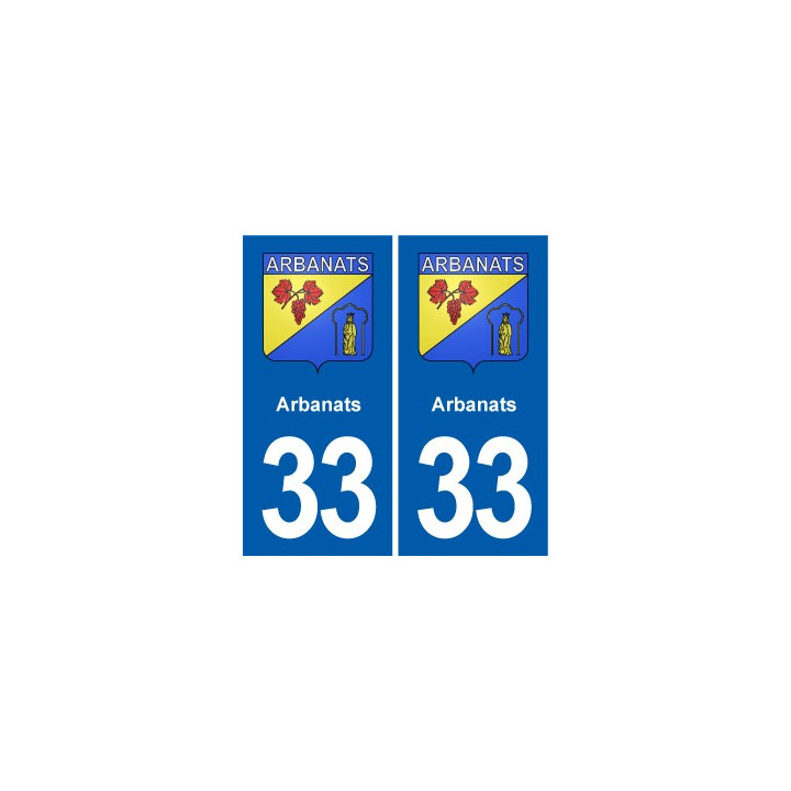 33 Blanquefort blason ville autocollant plaque stickers