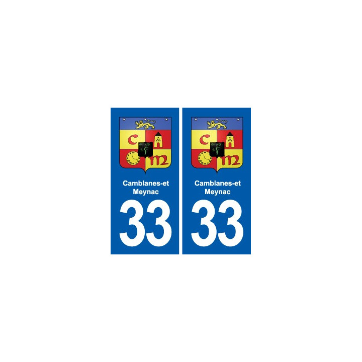 33 Blanquefort blason ville autocollant plaque stickers