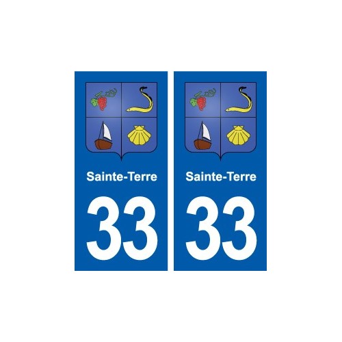 33 Blanquefort blason ville autocollant plaque stickers