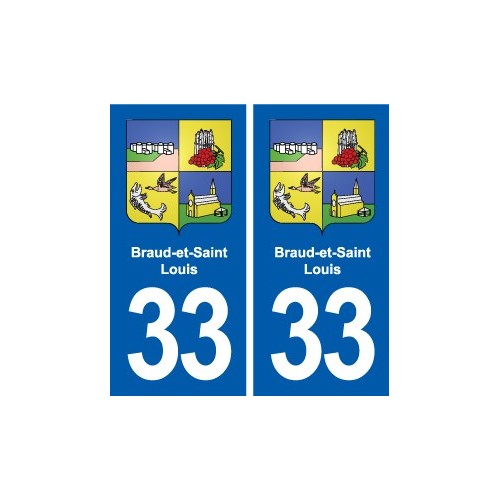 33 Blanquefort blason ville autocollant plaque stickers