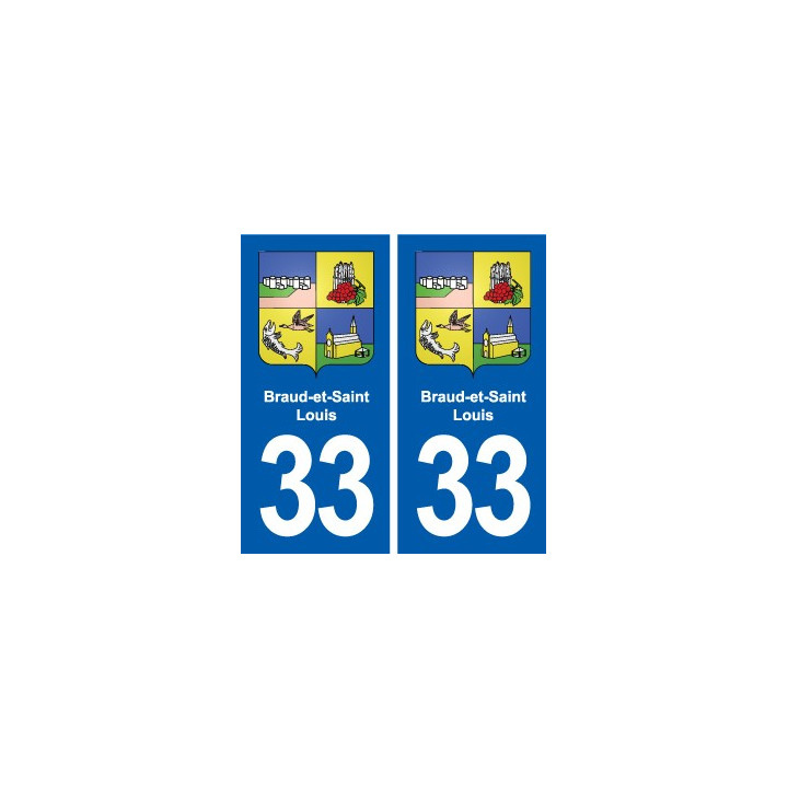 33 Blanquefort blason ville autocollant plaque stickers