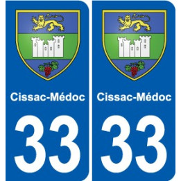 33 Blanquefort blason ville autocollant plaque stickers