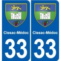 33 Blanquefort blason ville autocollant plaque stickers