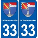 33 Blanquefort blason ville autocollant plaque stickers