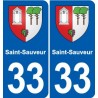 33 Blanquefort blason ville autocollant plaque stickers