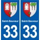 33 Blanquefort blason ville autocollant plaque stickers
