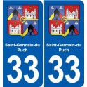 33 Blanquefort blason ville autocollant plaque stickers