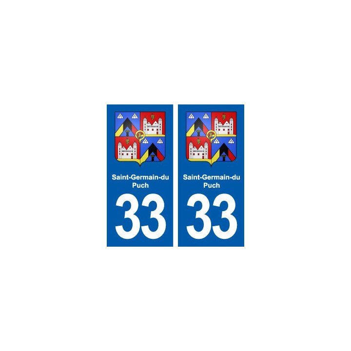 33 Blanquefort blason ville autocollant plaque stickers